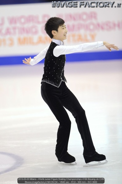 2013-03-03 Milano - World Junior Figure Skating Championships 4184 Boyang Jin CHN.jpg